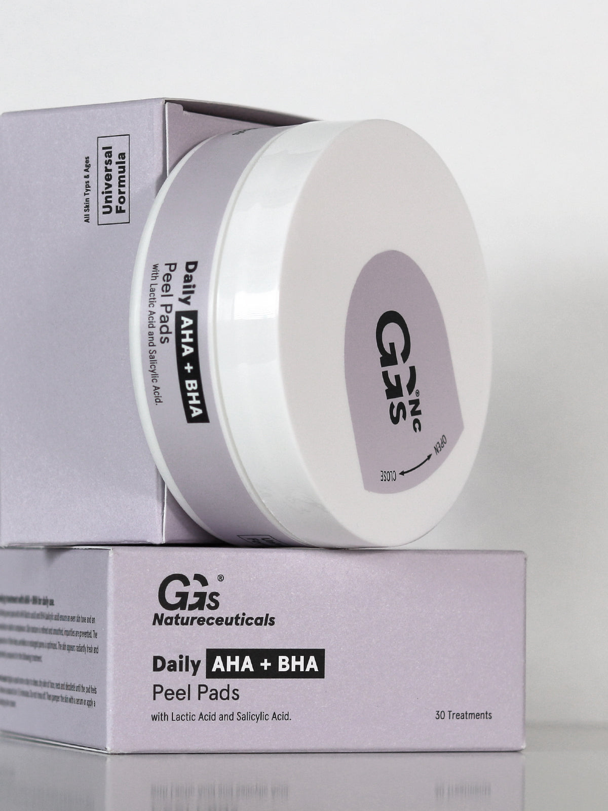 Daily AHA + BHA Peel Pads - Peeling für strahlende Haut | GGs Natureceuticals
