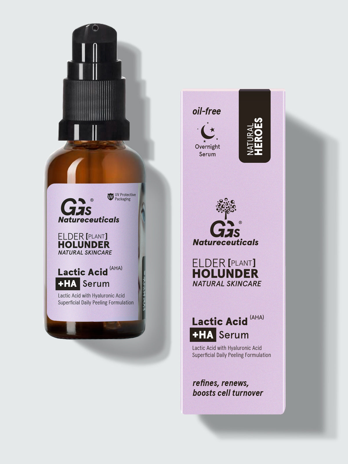 Lactic Acid +HA Serum – Overnight Milchsäure Gesichtsserum | GGs Natureceuticals