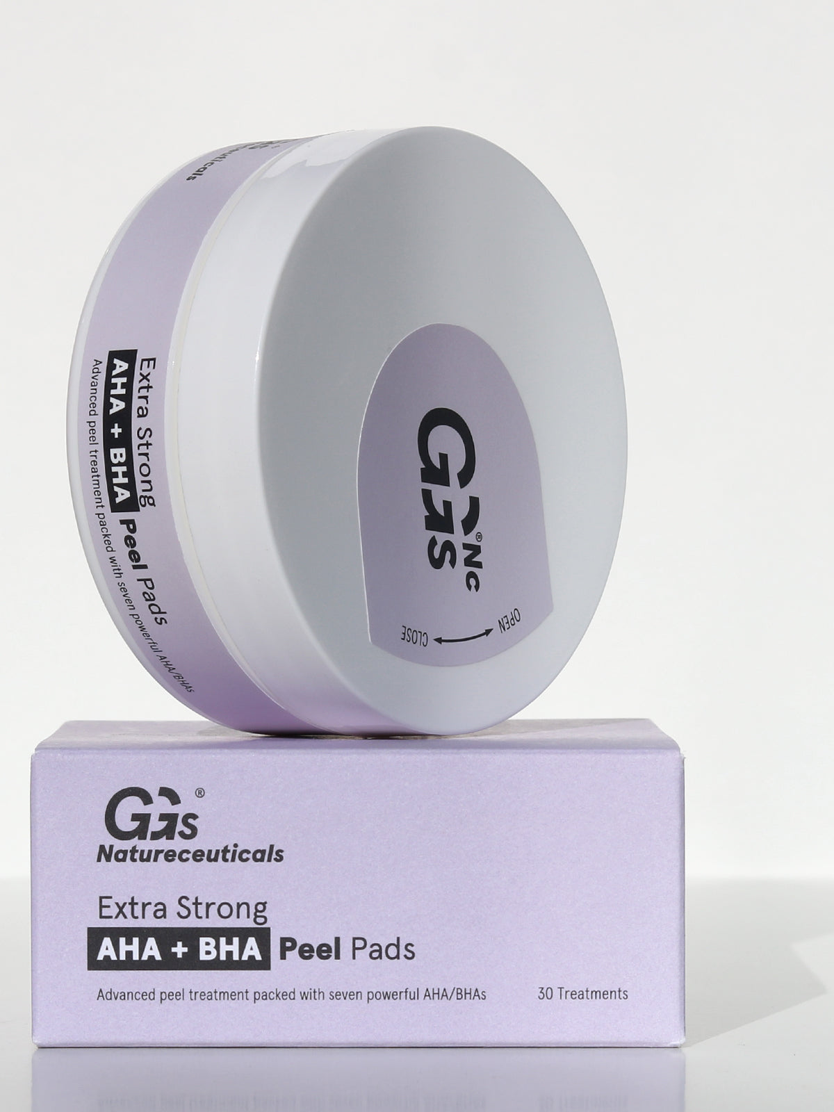 Extra Strong AHA + BHA Peel Pads - exfolierend für ebenmäßigen Hautton | GGs Natureceuticals